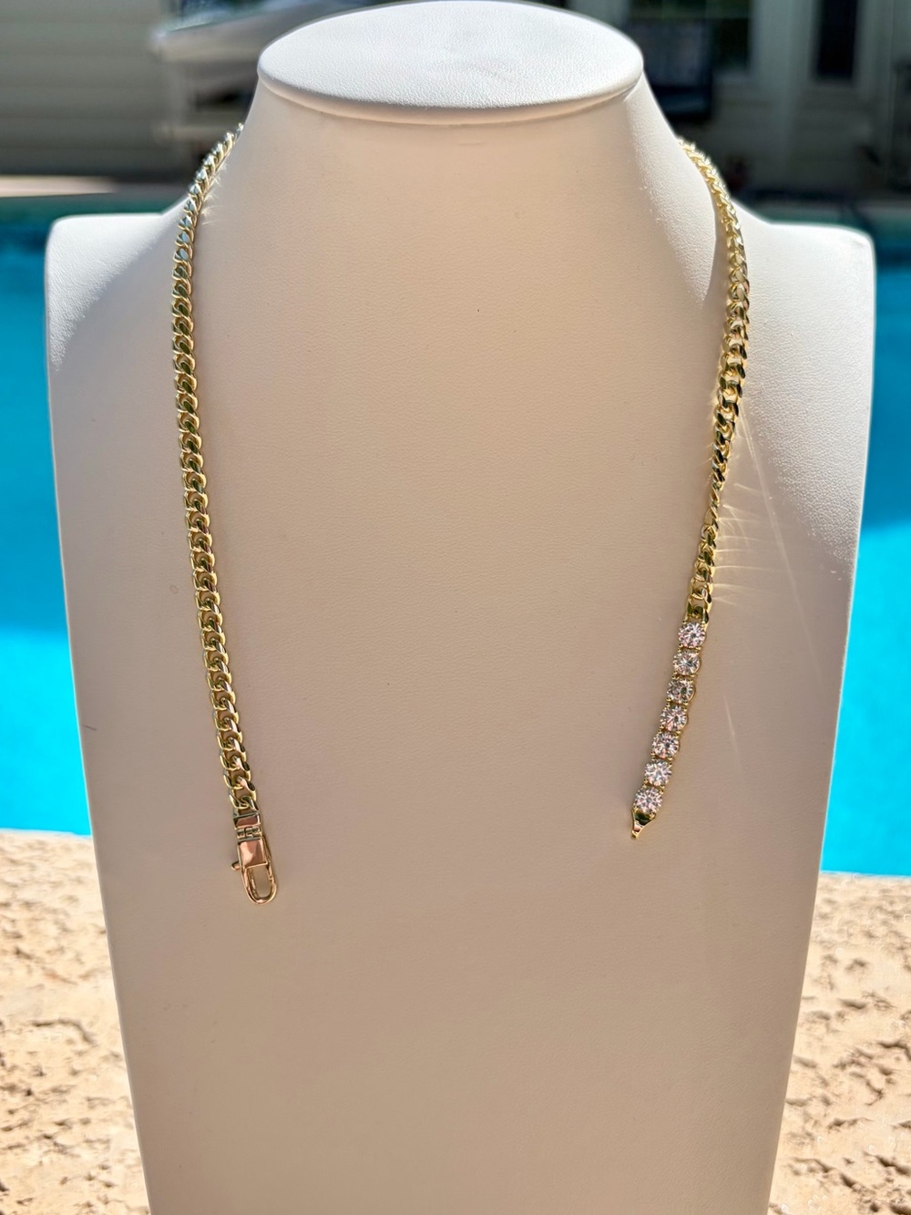 Melinda Maria Baby Julien Loves Diamonds 16” Gold Necklace - Picture 3 of 4